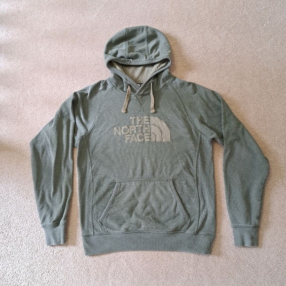 The North Face Mens Hoodie Size Medium Green Pullover Hooded Sweatshirt Casual - Picture 12 of 12